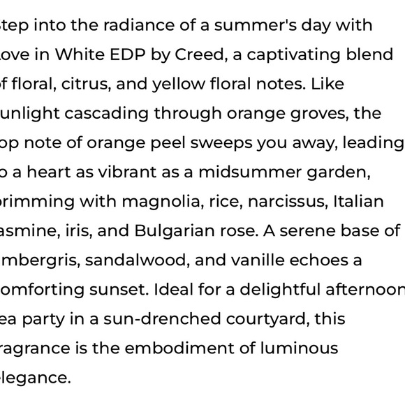 Creed White Bottle with Embossed Details - Picture 6 of 6